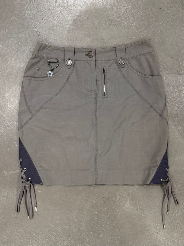 S/S2003 Christian Dior by John Galliano lace-up bondage mini skirt