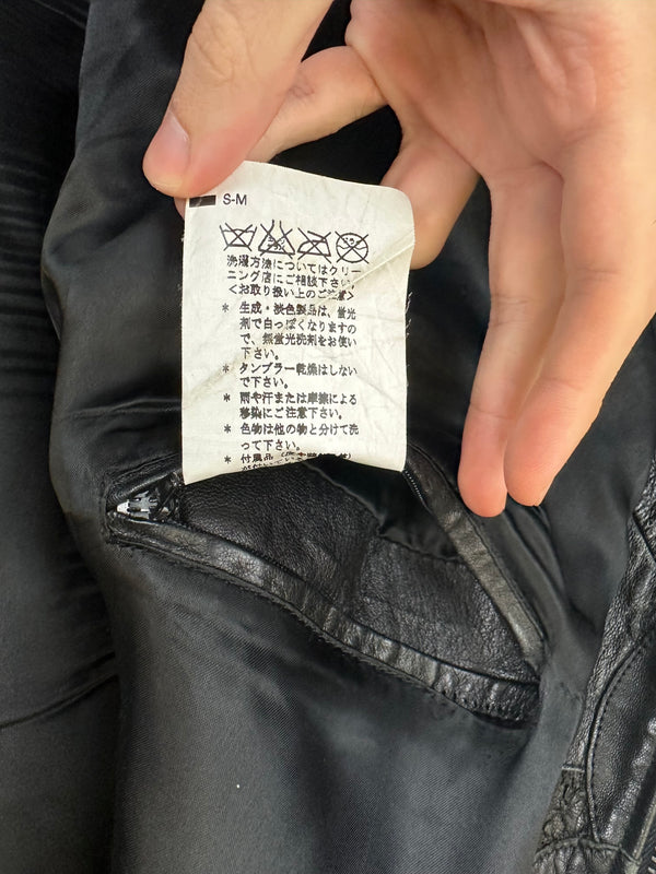 AW2008 Dolce & Gabbana patchwork bomber leather jacket