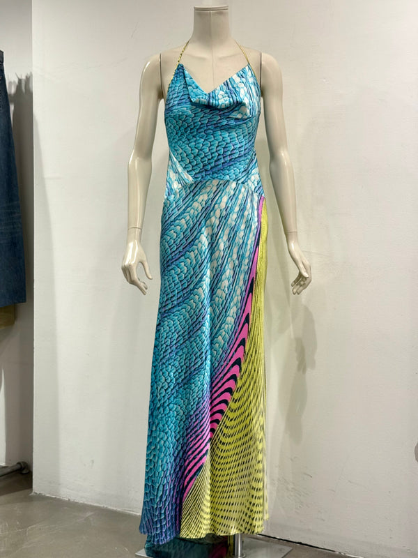 S/S2001 Roberto Cavalli runway psychedelic dress