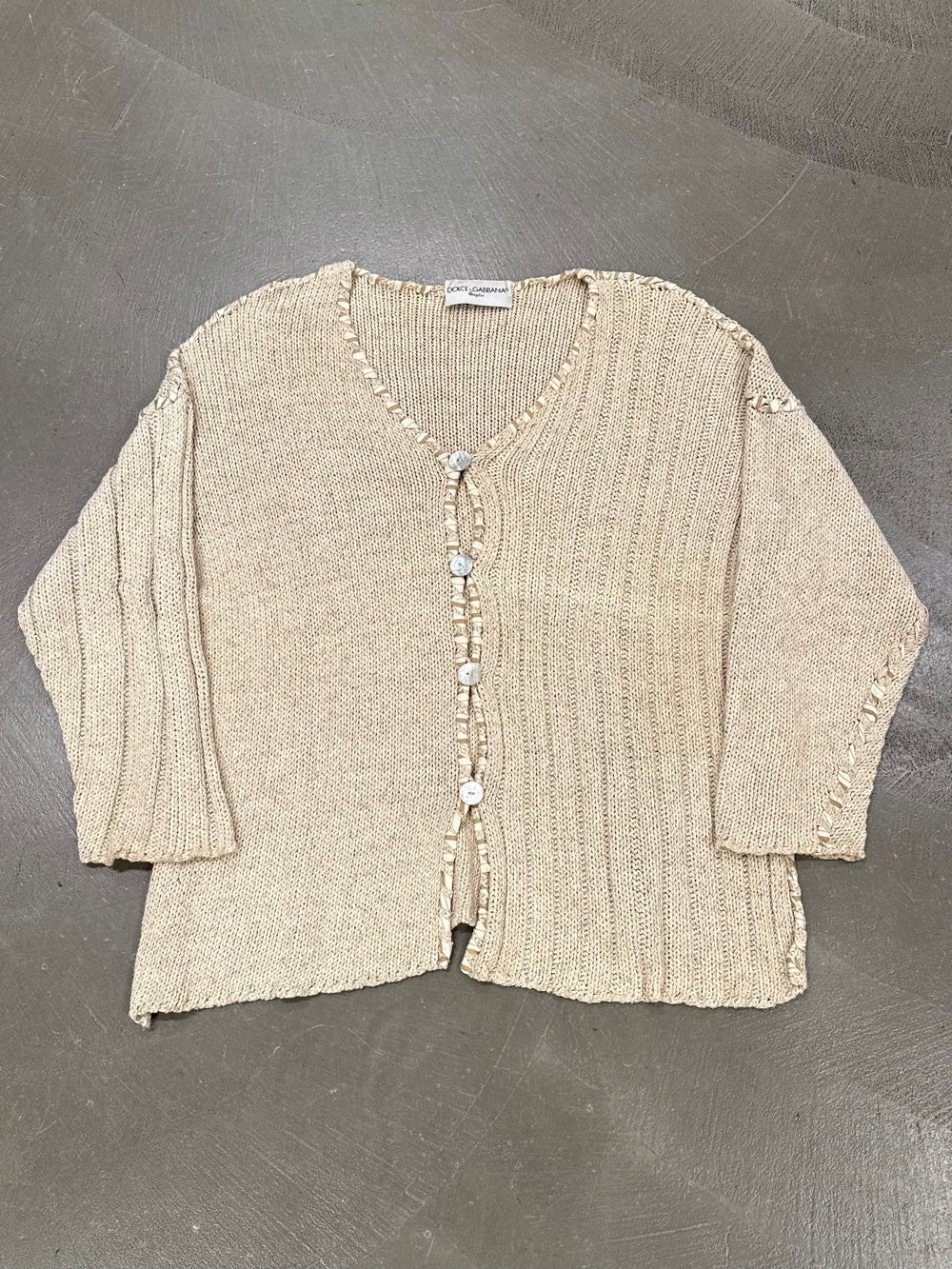 1990s Dolce & Gabbana patchwork cardigan