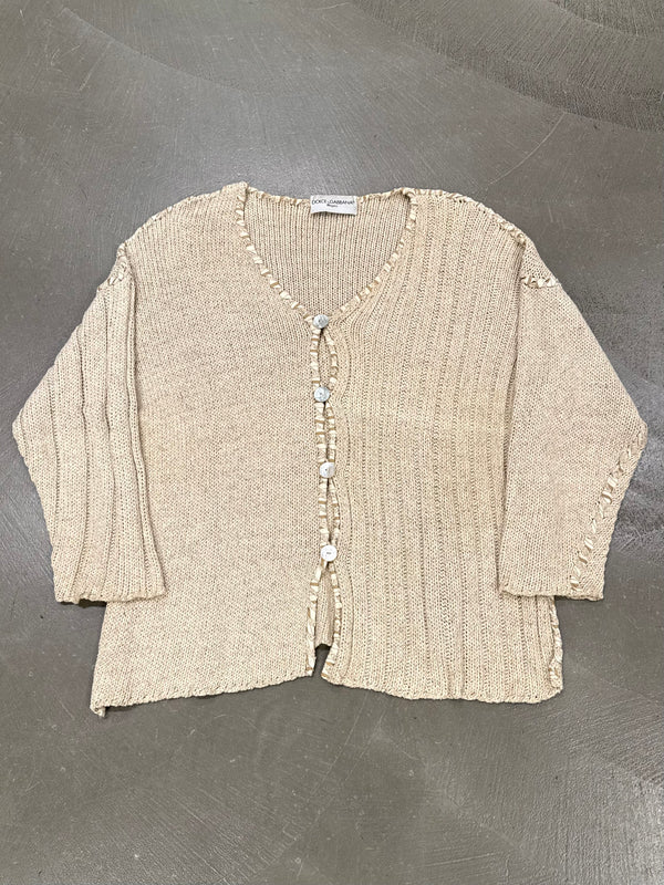 1990s Dolce & Gabbana patchwork cardigan