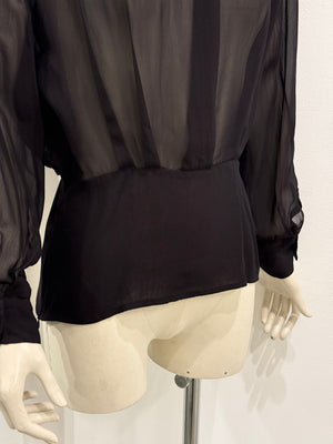2000s Gianfranco Ferre sheer bluse