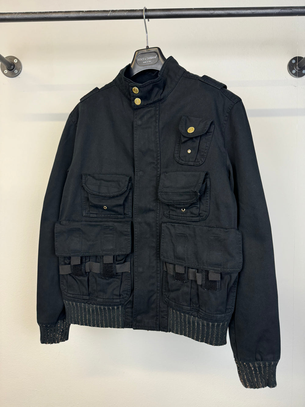 2000s Dolce & Gabbana military cargo bomber jacket