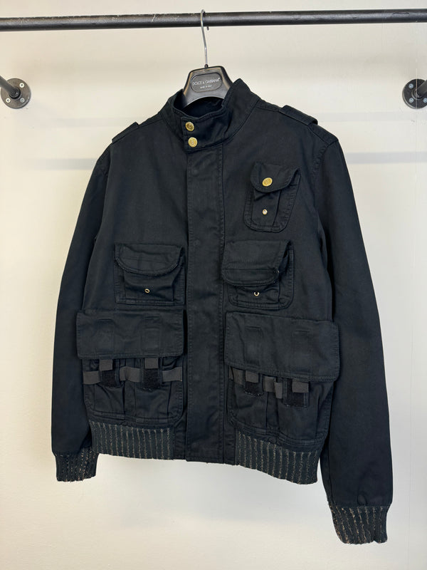 2000s Dolce & Gabbana military cargo bomber jacket