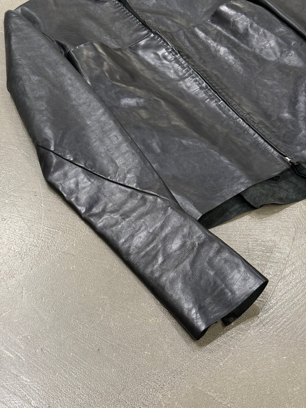 Maurizio Amedei MA+ scar-stitch horse leather jacket