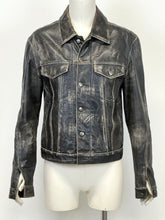 Load image into Gallery viewer, 2000s Roberto Cavalli washed faded leather jacket
