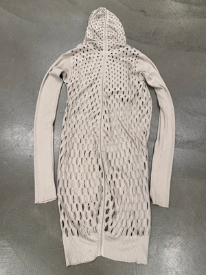 S/S2008 Rick Owens “Creatch” holed long cardigan