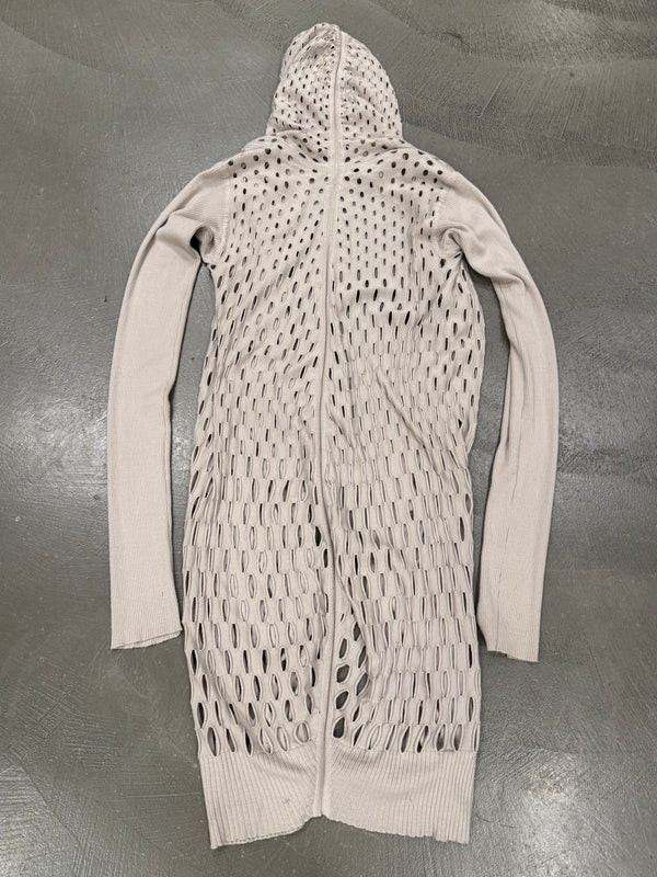 S/S2008 Rick Owens “Creatch” holed long cardigan