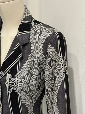 2000s Jean Paul Gaultier paisley set blazer skirt
