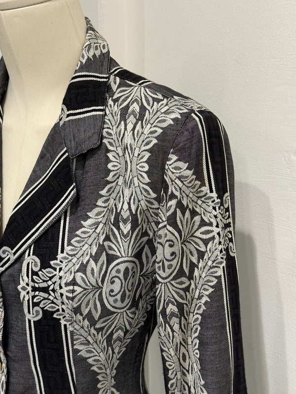 2000s Jean Paul Gaultier paisley set blazer skirt