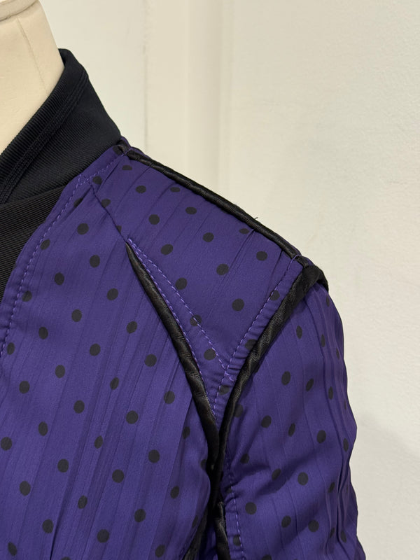 Haider Ackermann purple bomber jacket