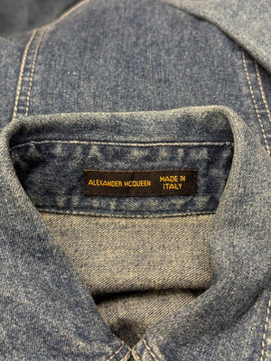 S/S1999 Alexander McQueen buster denim jumpsuit