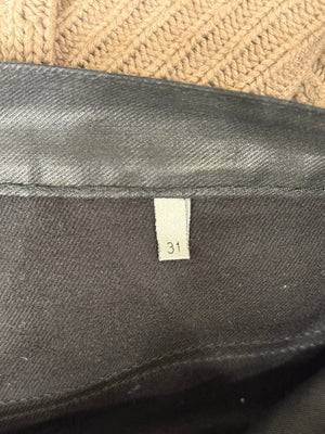 2000s Dior by Hedi Slimane coated jeans