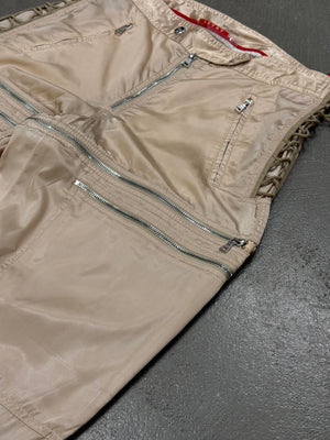 1999 Prada astro biker zipper pants