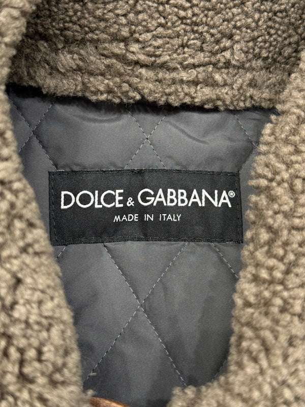 2003 Dolce & Gabbana aviator shearling vest