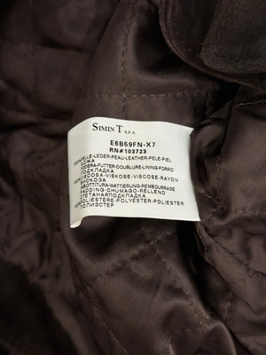 2000s Armani faded distressed biker leather jacket