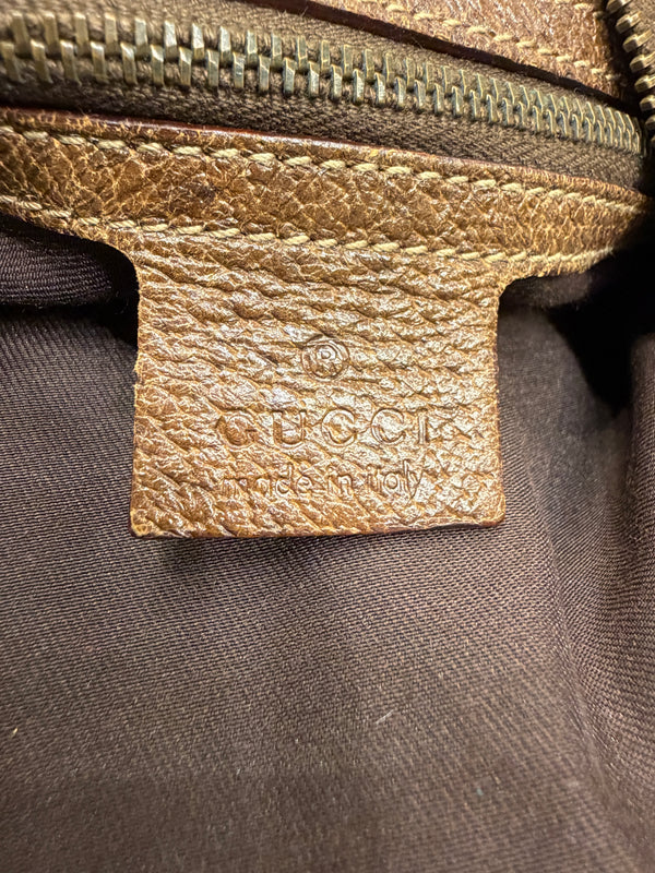 S/S2005 Gucci canvas monogram GG shoulder bag with web detailed strap