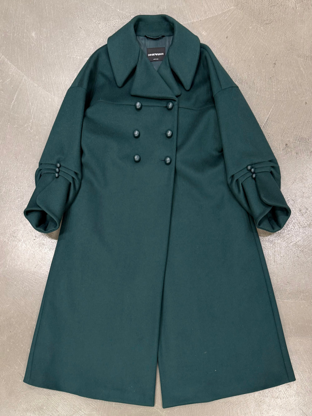 2020 Emporio Armani long wool coat