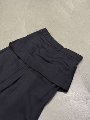S/S2023 Balenciaga knot-front hybrid shirt wide leg pants