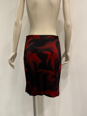S/S2001 Gucci by Tom Ford lava print midi skirt