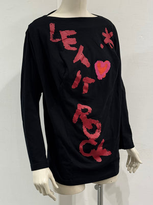 A/W2022 Vivienne Westwood "Let It Rock" draped long-sleeve top
