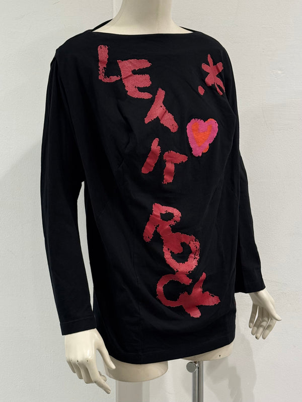 A/W2022 Vivienne Westwood "Let It Rock" draped long-sleeve top