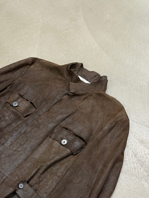 S/S2003 Yves Saint Laurent by Tom Ford runway leather safari jacket