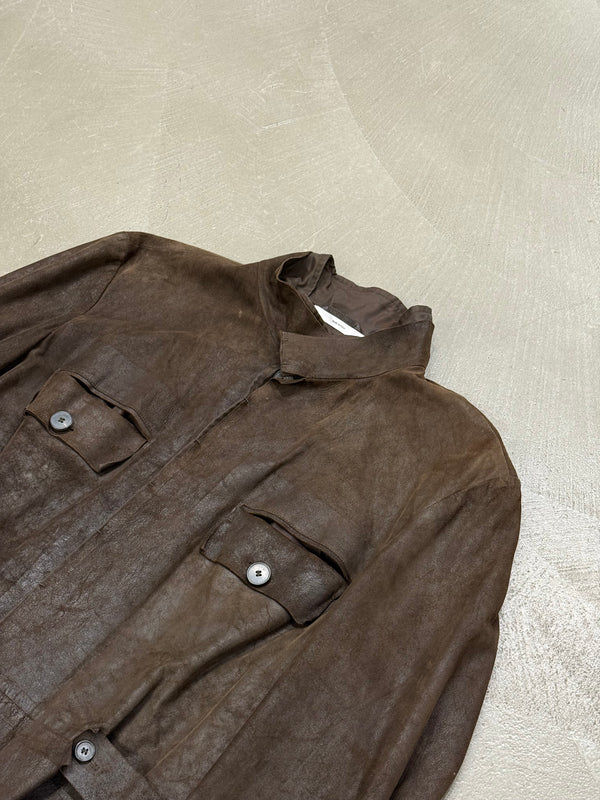 S/S2003 Yves Saint Laurent by Tom Ford runway leather safari jacket