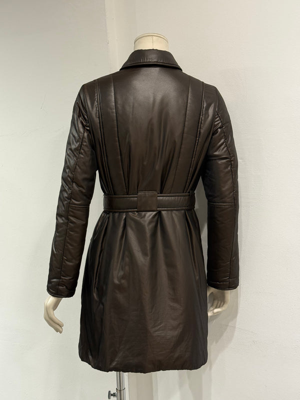2008 Gucci nylon belted puffer coat