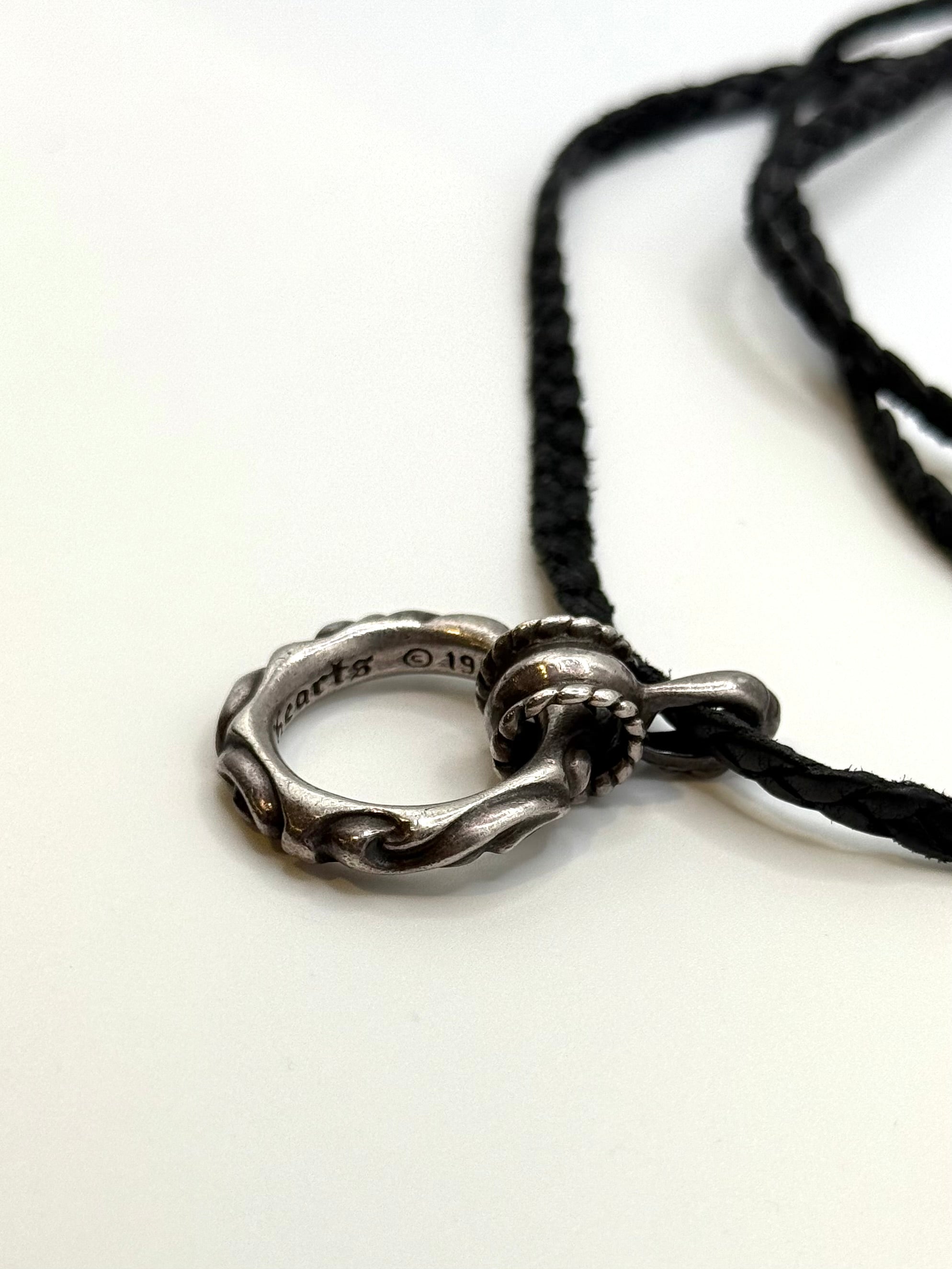 クロムハーツSBT 黒紐　ネックレス Chrome Hearts SBT band leather necklace