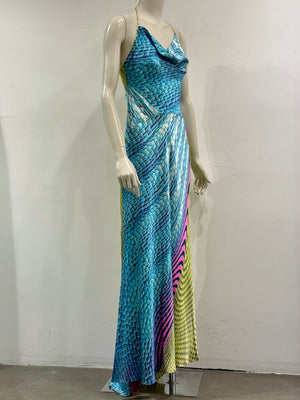 S/S2001 Roberto Cavalli runway psychedelic dress