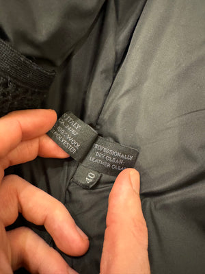 1999 Prada belted technical cargo pockets wool coat