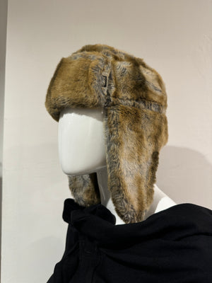 2000s Just Cavalli Chapka faux fur hat