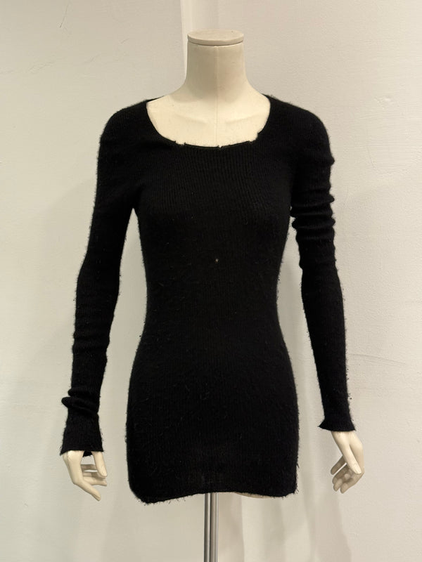 A/W2014 Rick Owens Moody distressed knit