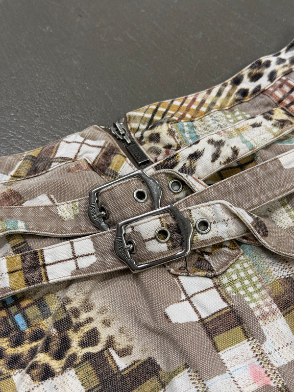 2000s Cavalli printed mini skirt