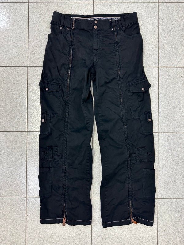 SS2003 D&G parachute full zipper cargo pants
