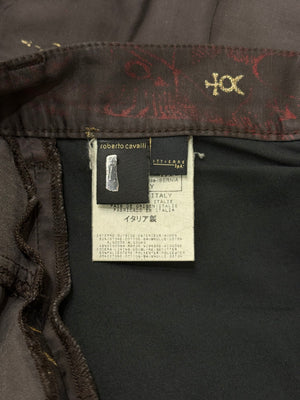 2000s Cavalli zodiac print cotton track pants
