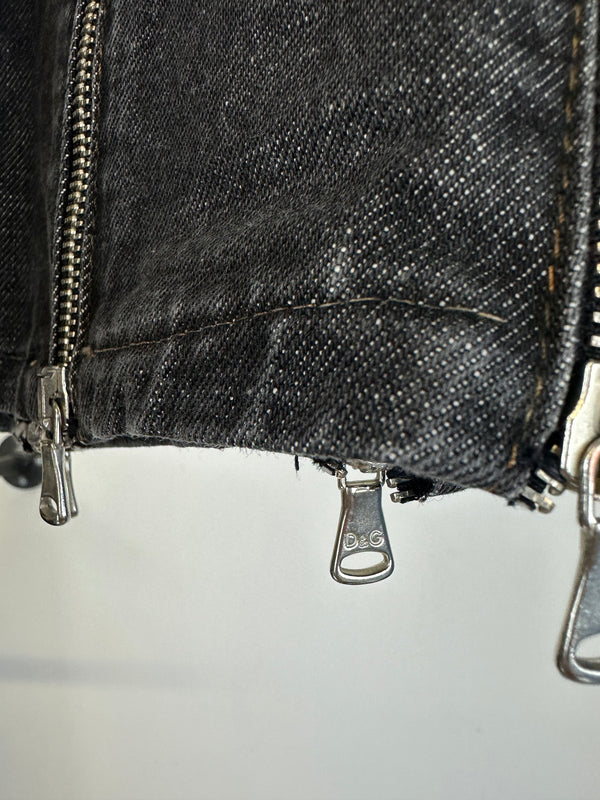 SS04 Dolce & Gabbana full zip mini skirt
