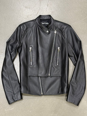 Tom Ford moto biker leather jacket