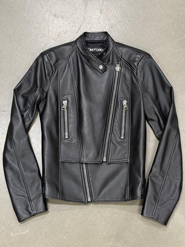 Tom Ford moto biker leather jacket