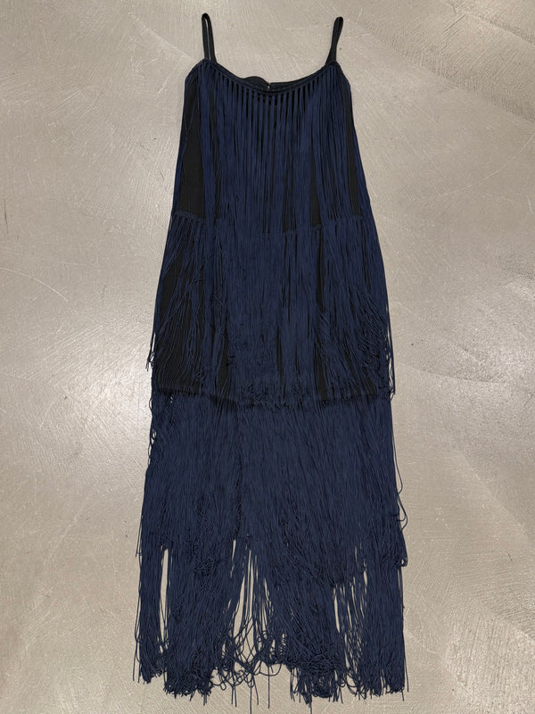 A/W1993 Dolce & Gabbana runway fringe mini dress