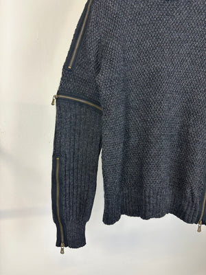 AW2003 Dolce & Gabbana full zipper modular sweater