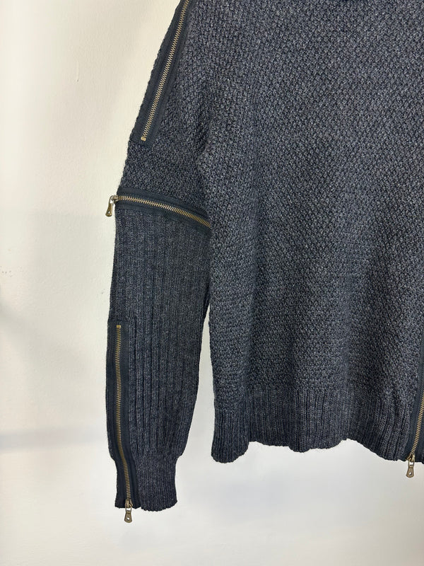 AW2003 Dolce & Gabbana full zipper modular sweater
