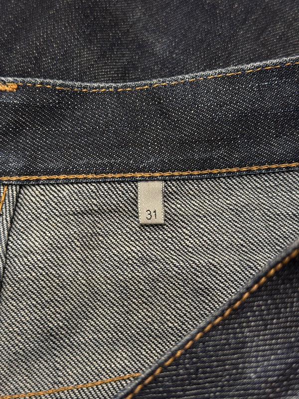 2000s Dior by Hedi Slimane raw denim straight jeans