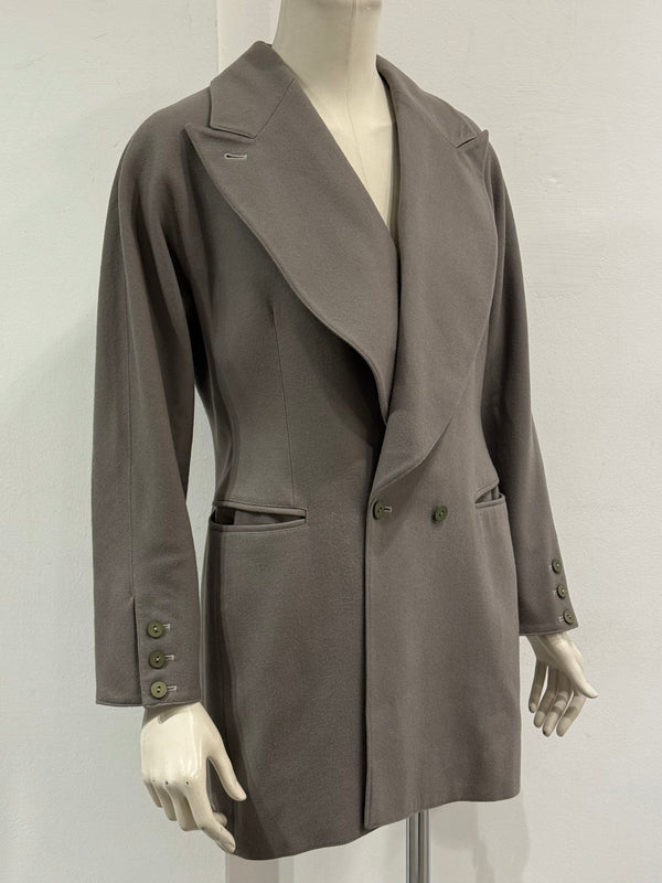1990s Claude Montana double-breasted wool coat