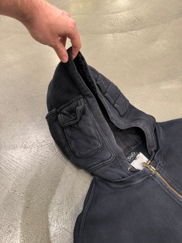 A/W2003 Dolce & Gabbana multi pocket zipper hoodie