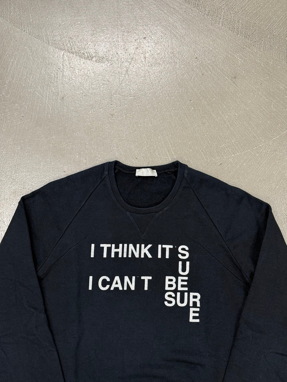 2006 Dior "These Grey Days" cotton sweatshirt + Gucci Jacket