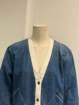 1990s Emporio Armani cropped denim jacket