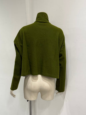 A/W1996 Comme des Garçons floral appliqué cropped knit