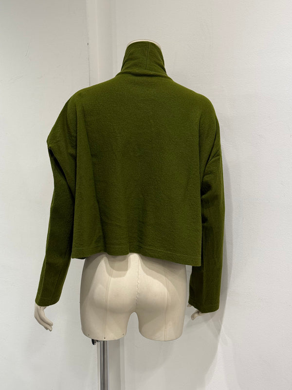 A/W1996 Comme des Garçons floral appliqué cropped knit